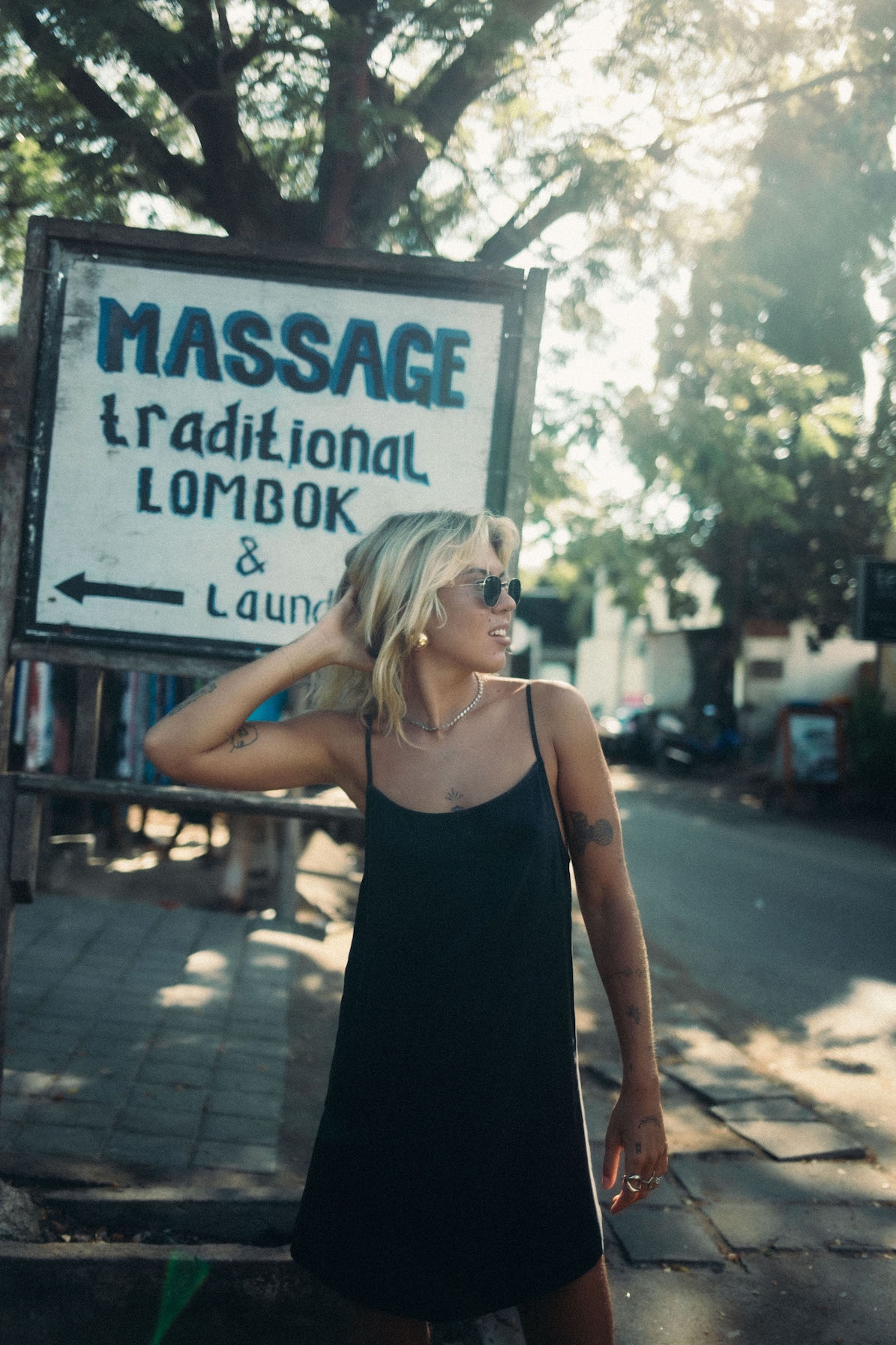 Mini Cupro Dress - Space Black