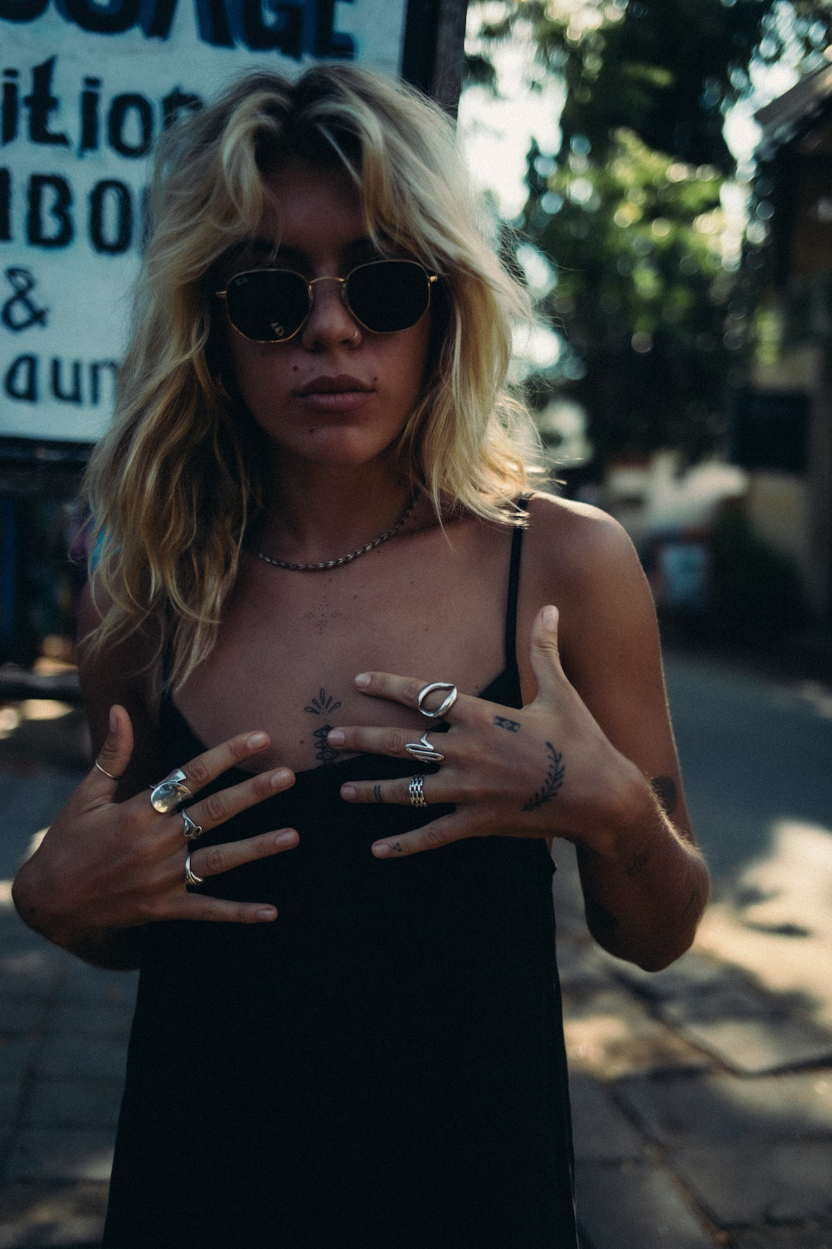 Mini Cupro Dress - Space Black