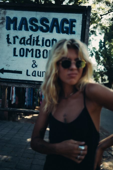 Mini Cupro Dress - Space Black Mini Cupro Dress - Space Black