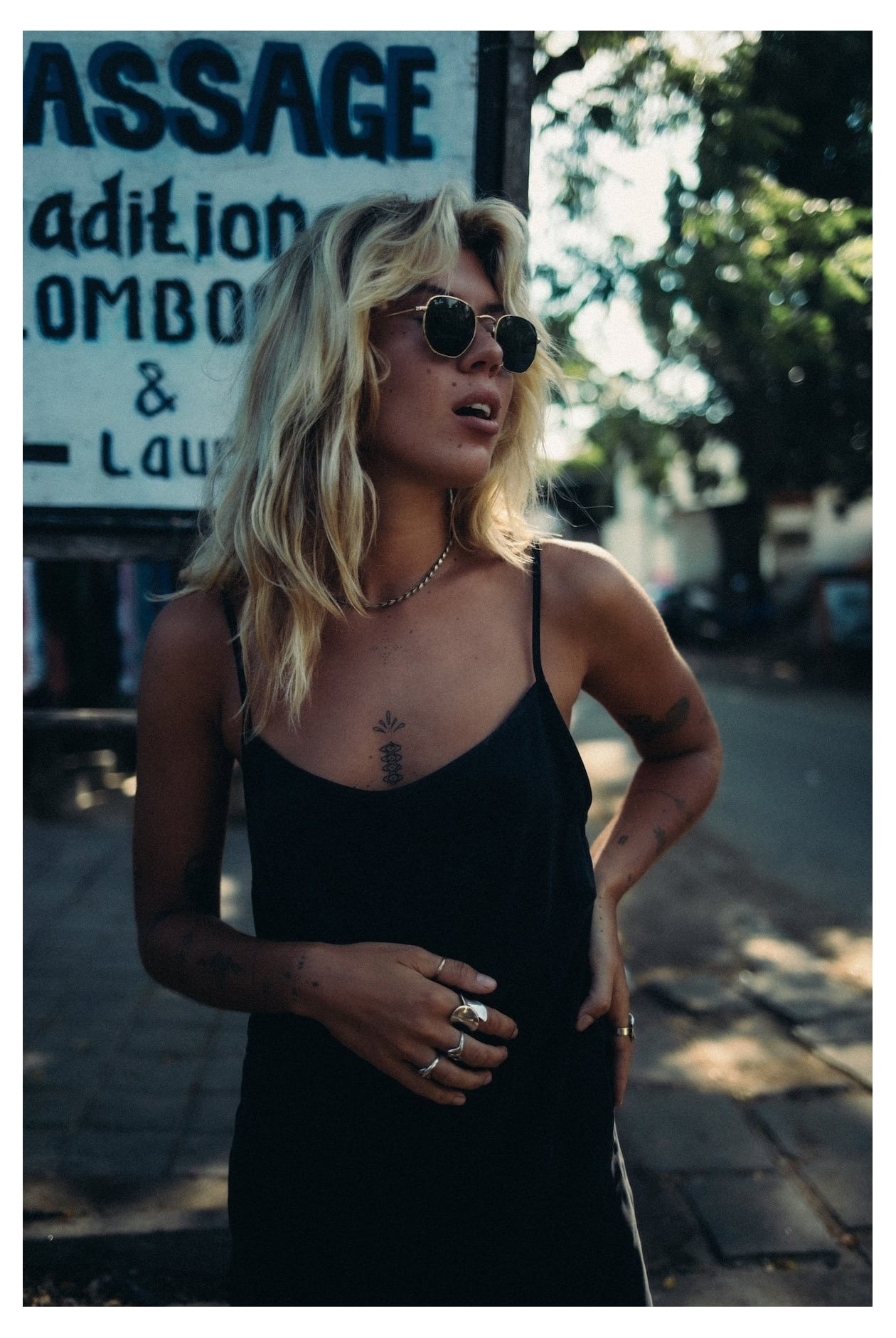 Mini Cupro Dress - Space Black