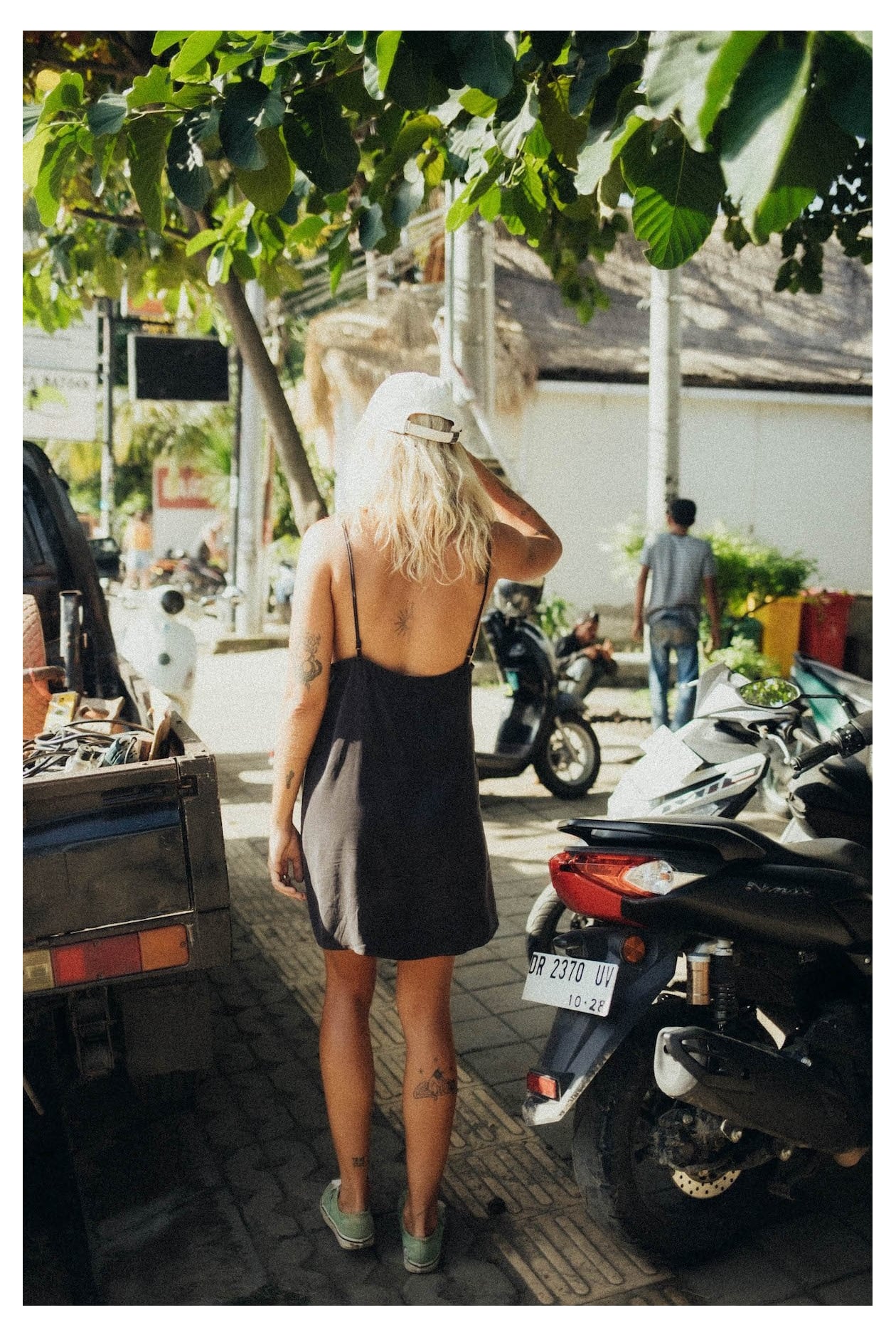 Mini Cupro Dress - Space Black