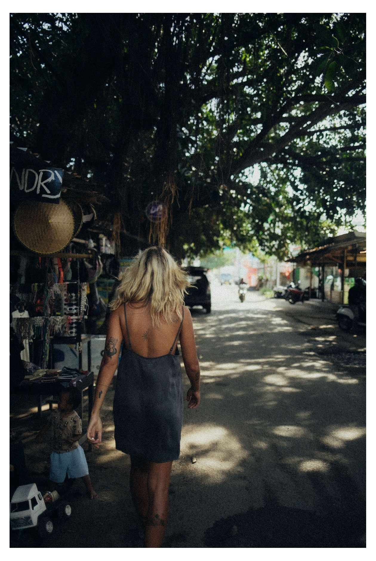 Mini Cupro Dress - Stone Grey