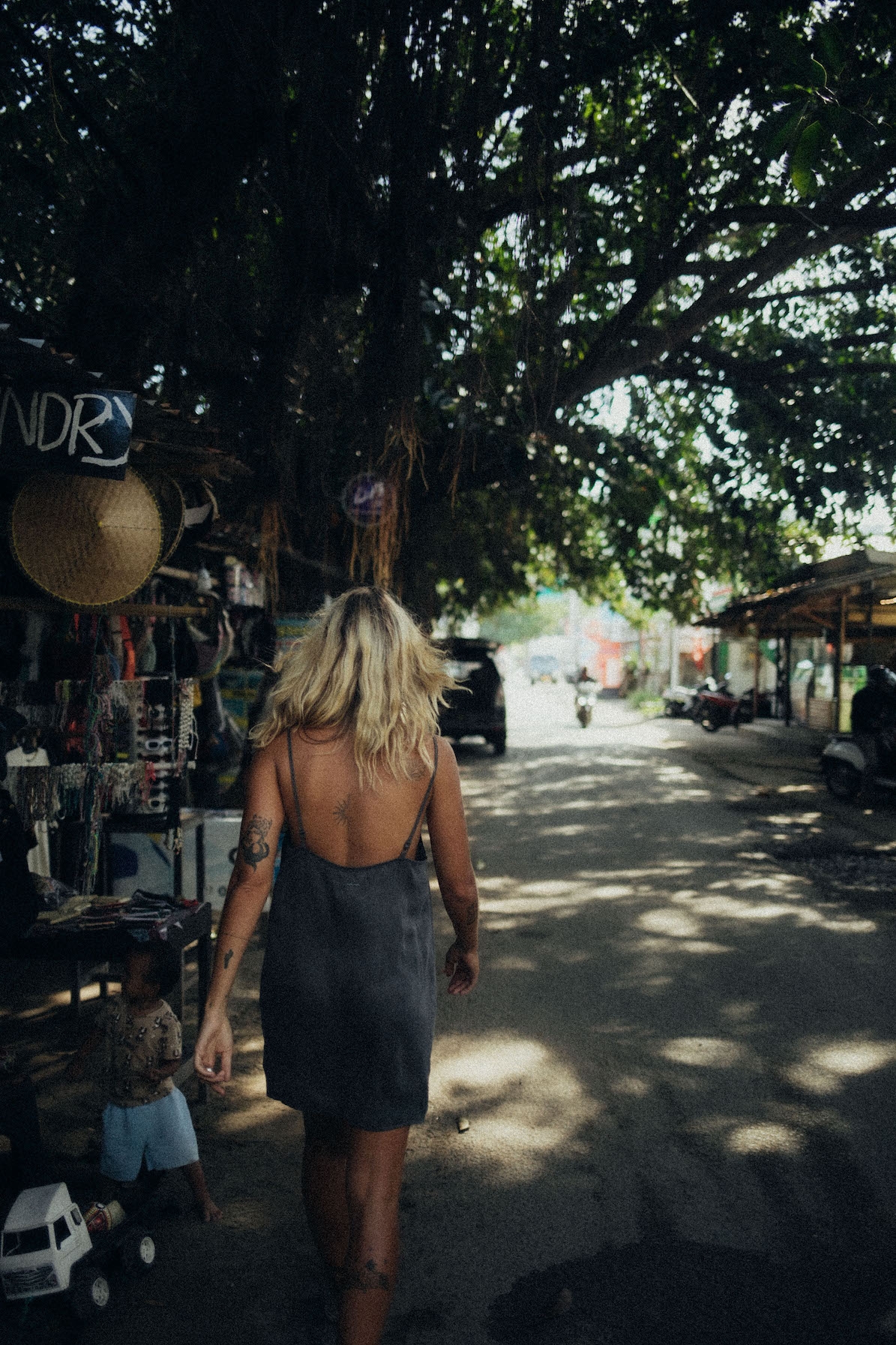 Mini Cupro Dress - Stone Grey