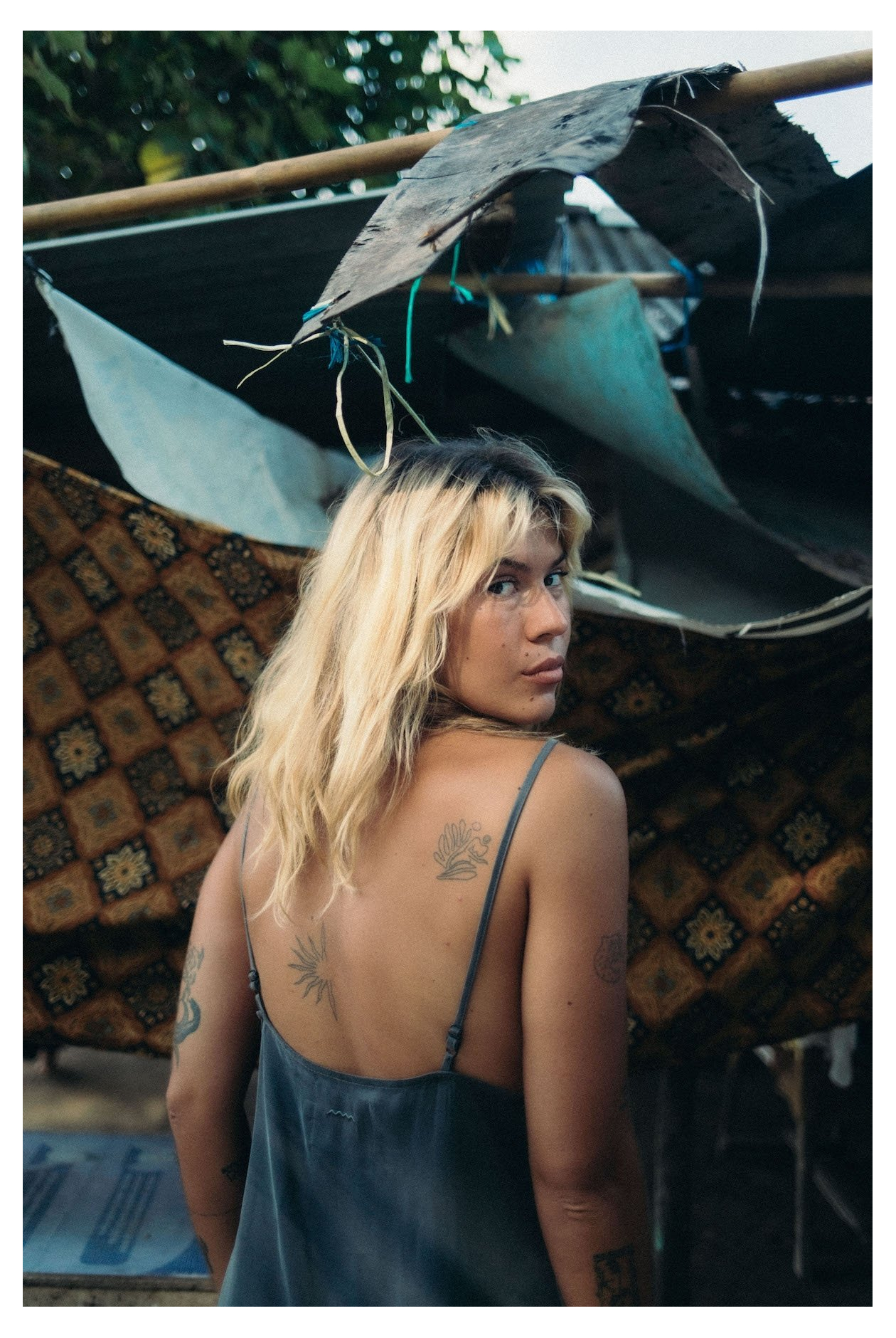 Mini Cupro Dress - Stone Grey