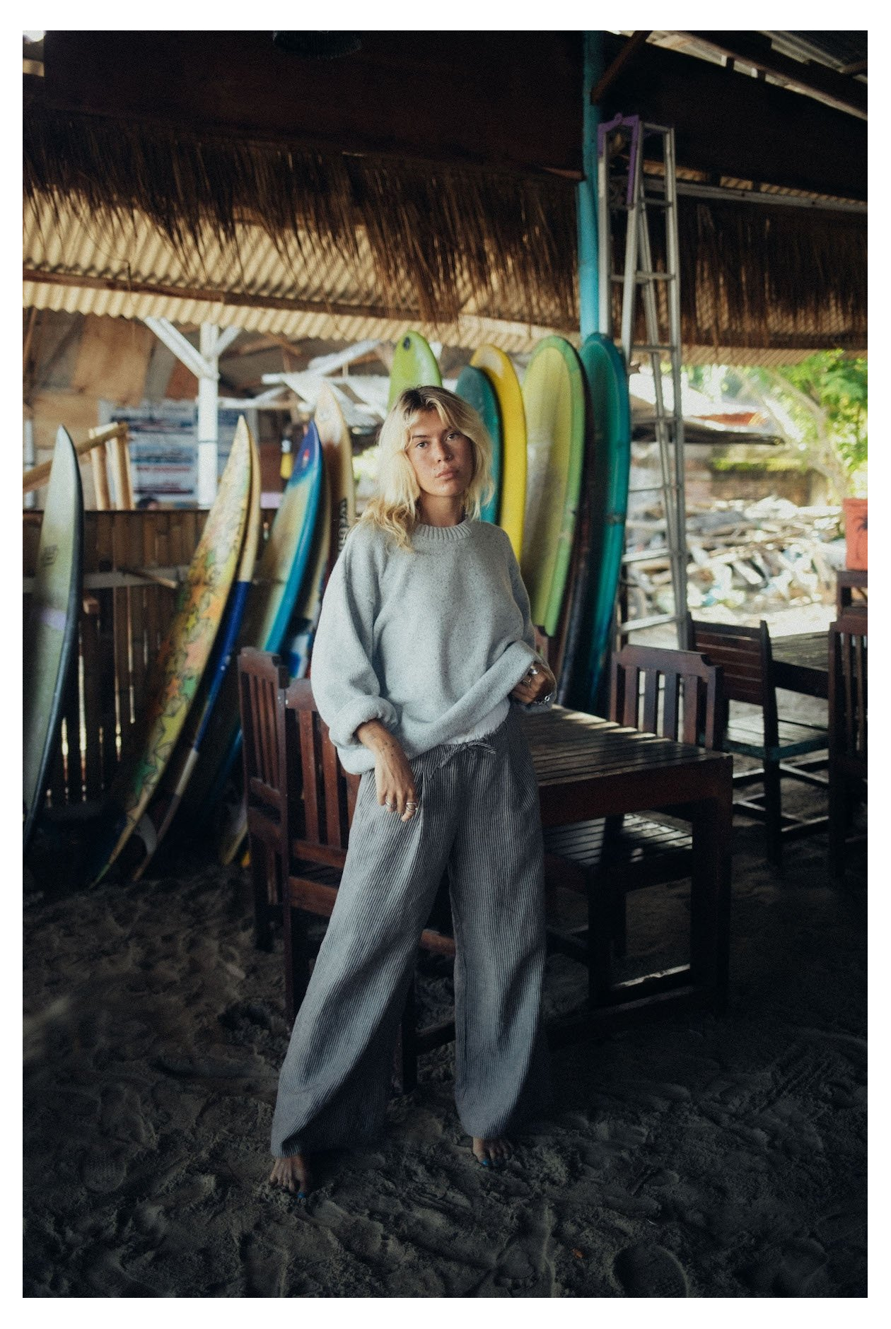 Lazy Linen Pants - Stone Grey Lazy Linen Pants - Stone Grey