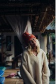 Sweatshirt mit V-Ausschnitt und Sherpa-Futter – Vintage White Sweatshirt mit V-Ausschnitt und Sherpa-Futter – Vintage White