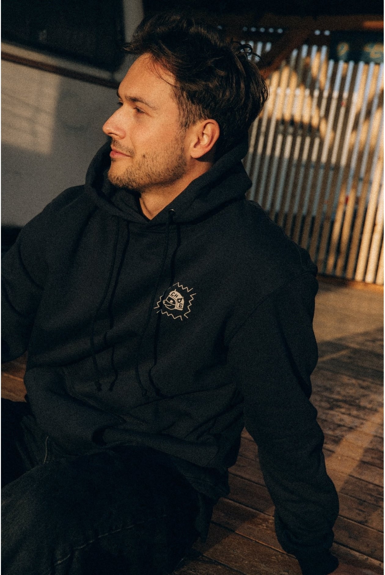 CH6 Hoodie - Acid Black CH6 Hoodie - Acid Black