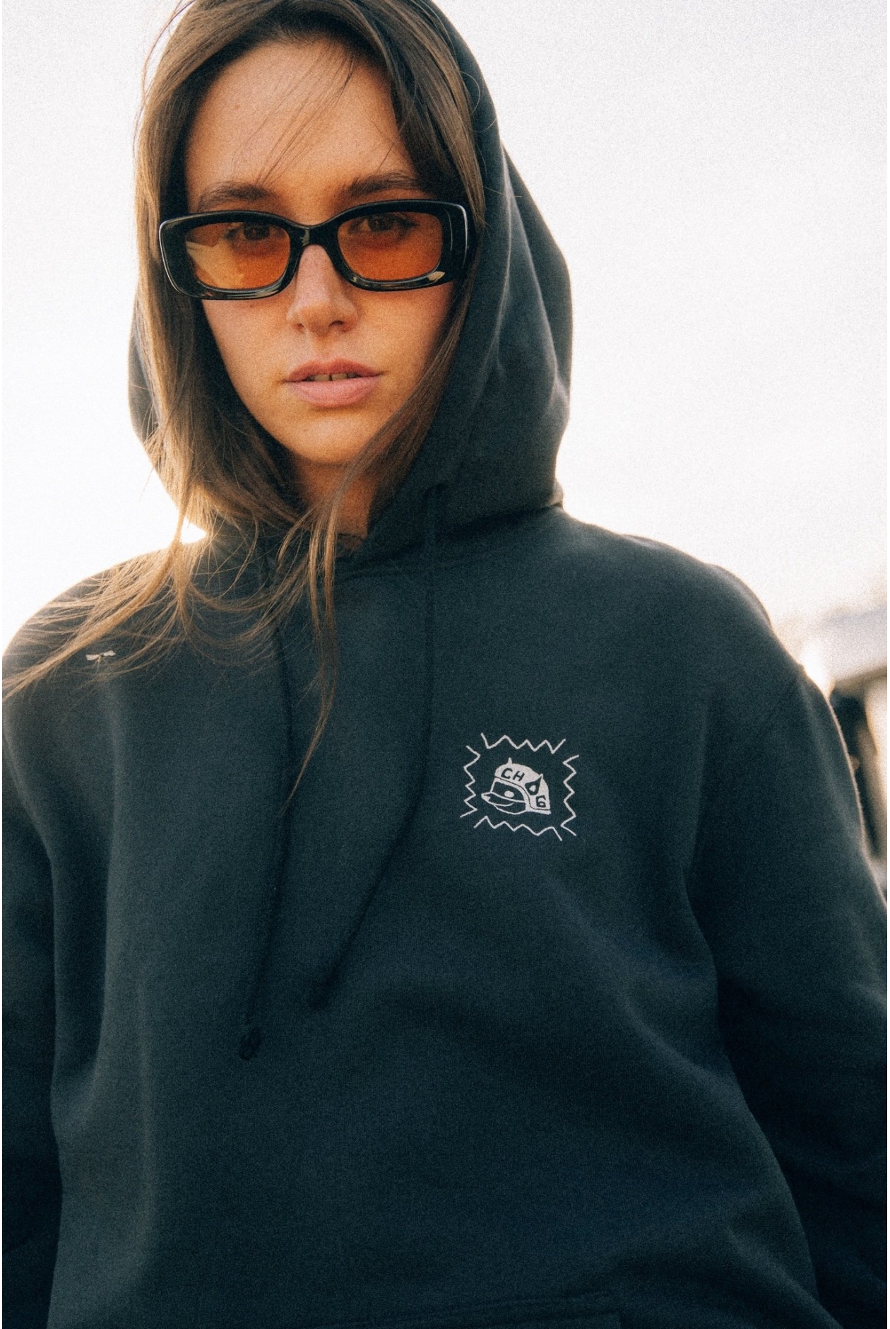 CH6 Hoodie - Acid Black CH6 Hoodie - Acid Black