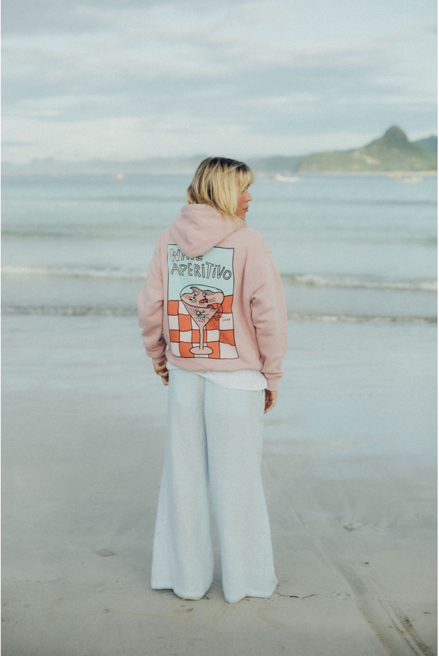 Wave Aperitivo Hoodie - Pink Kush | Surf Inc. Wave Aperitivo Hoodie - Pink Kush | Surf Inc.