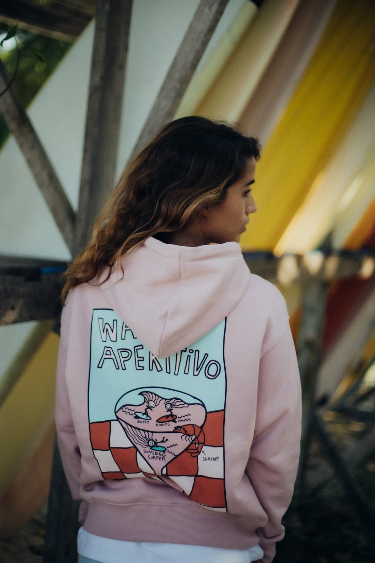 Wave Aperitivo Hoodie - Pink Kush Wave Aperitivo Hoodie - Pink Kush