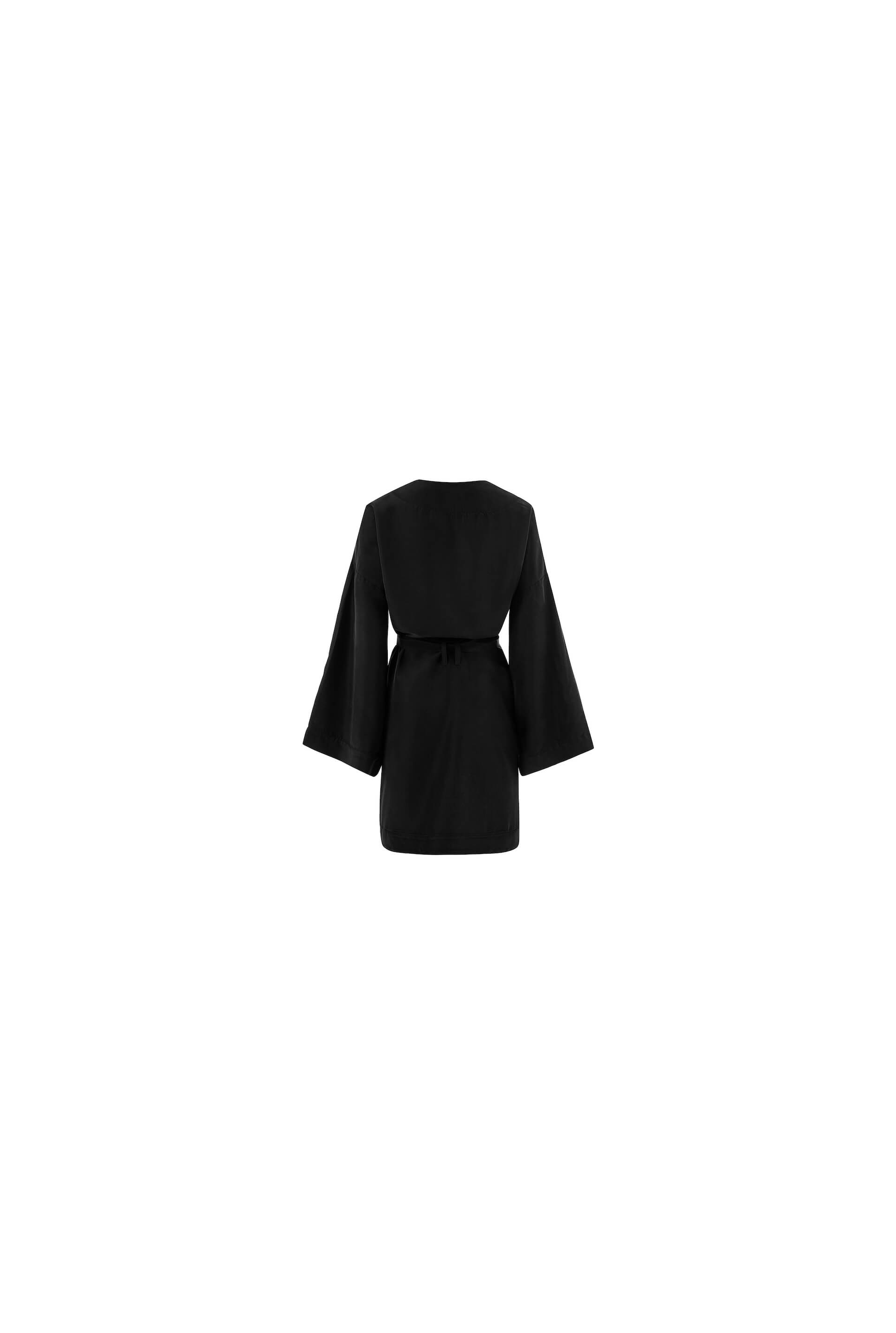 boohoo black mini dress Kimono Mini Dress