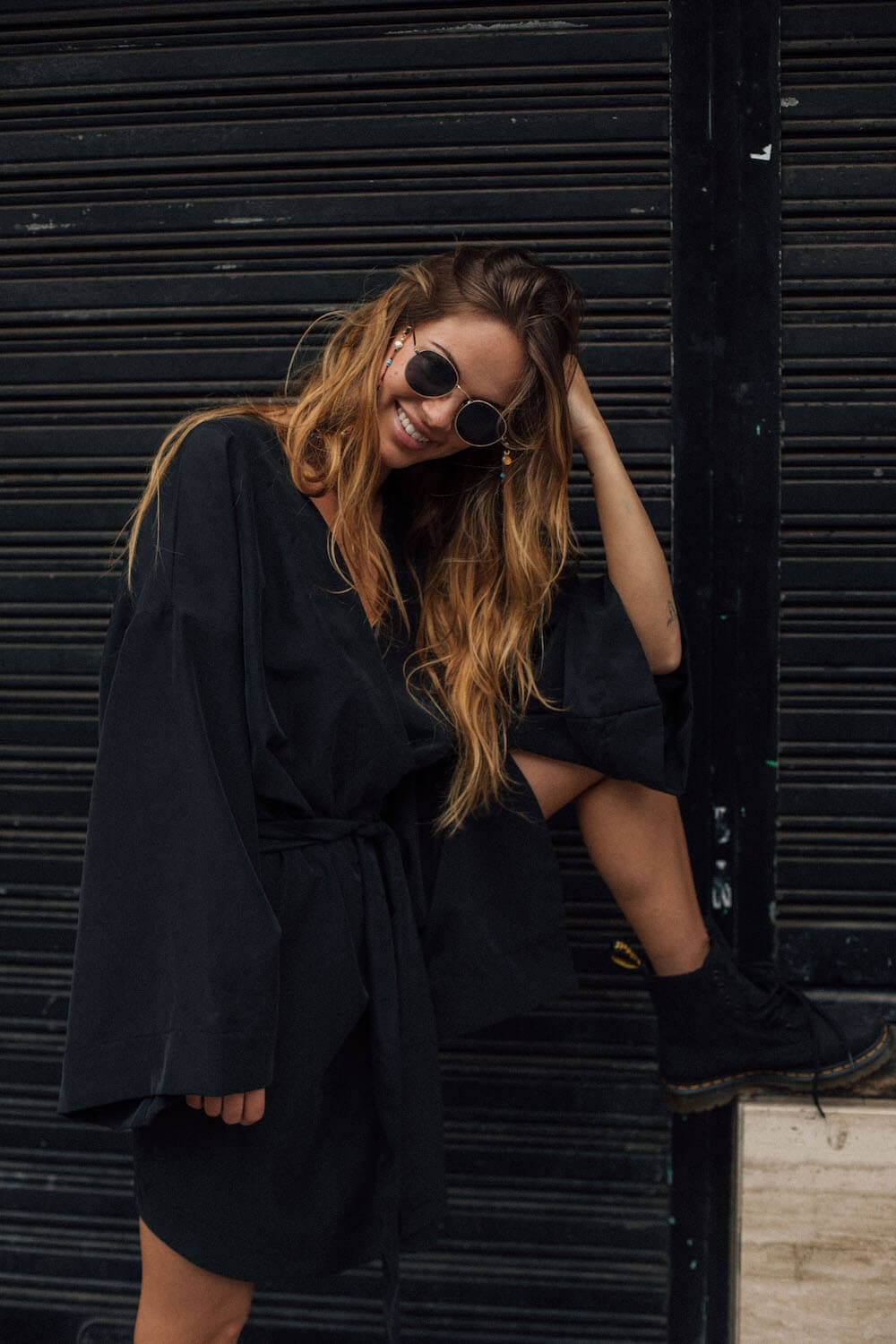 Kimono Dress - Space Black