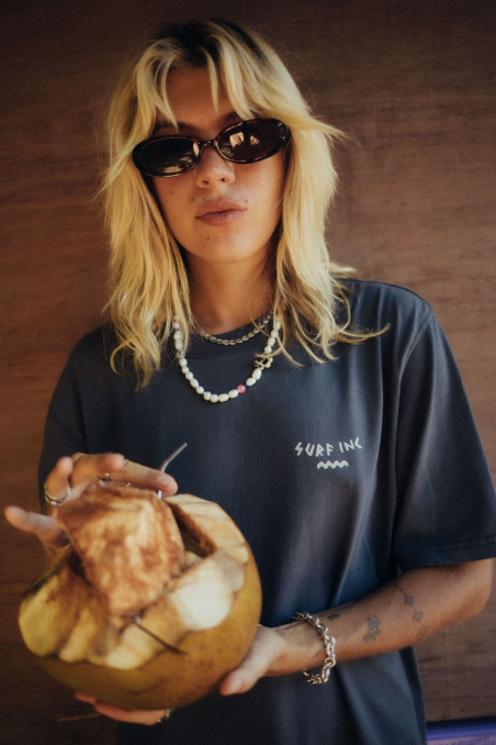 Coco Frio Tee - Stone Grey Coco Frio Tee - Stone Grey