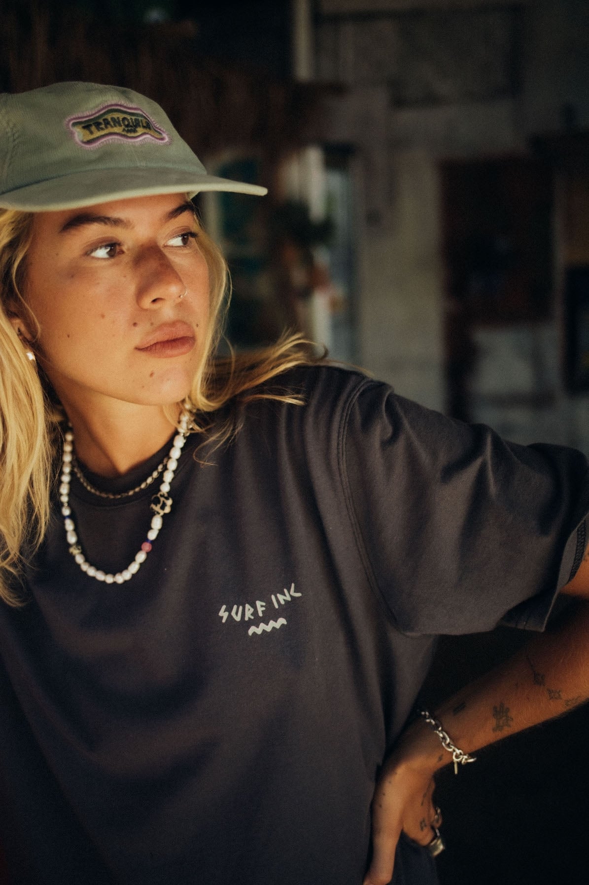 Coco Frio Tee - Stone Grey