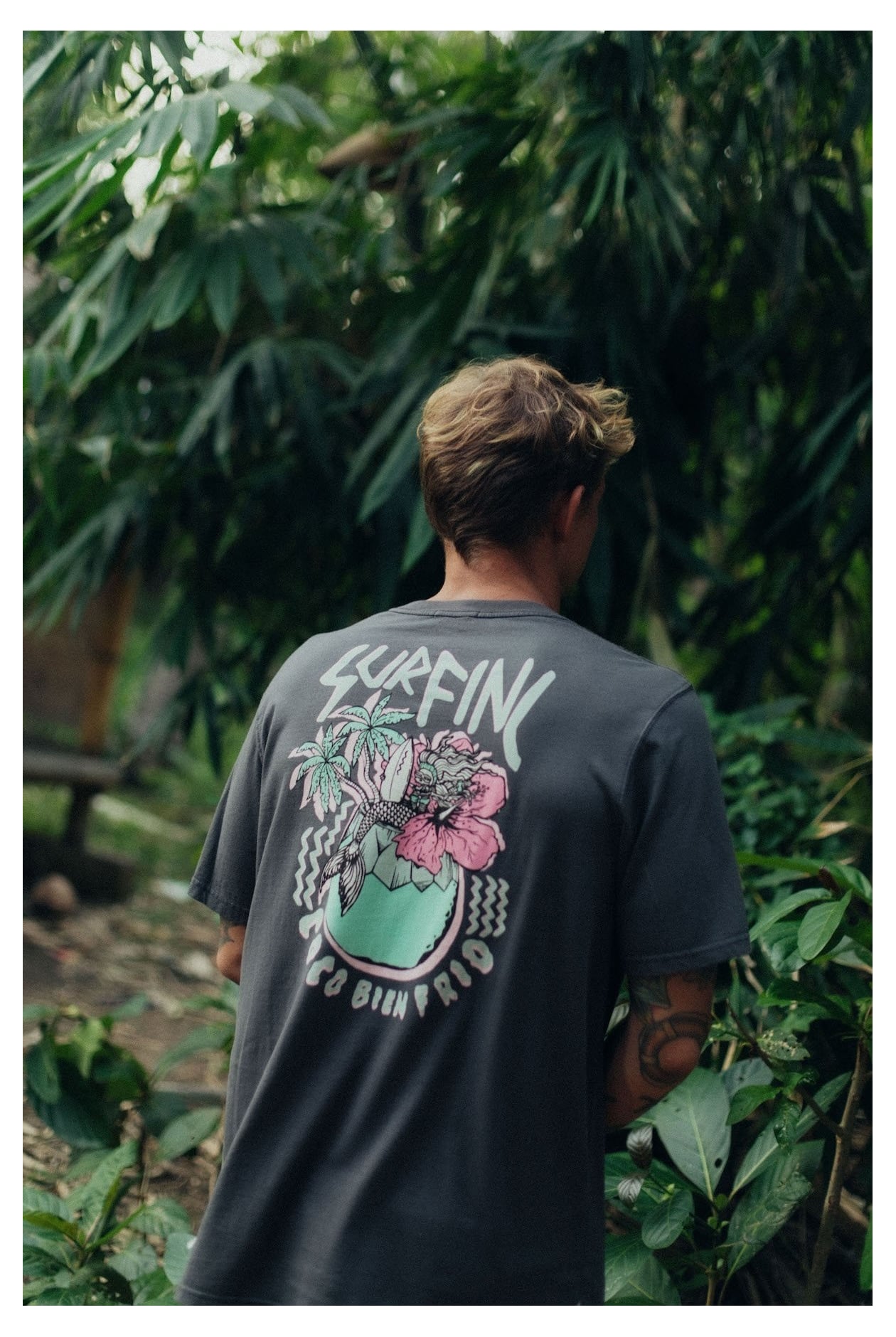 Coco Frio Tee - Stone Grey Coco Frio Tee - Stone Grey