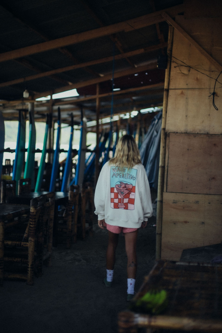 Wave Aperitivo Sweat - Vintage White Wave Aperitivo Sweat - Vintage White