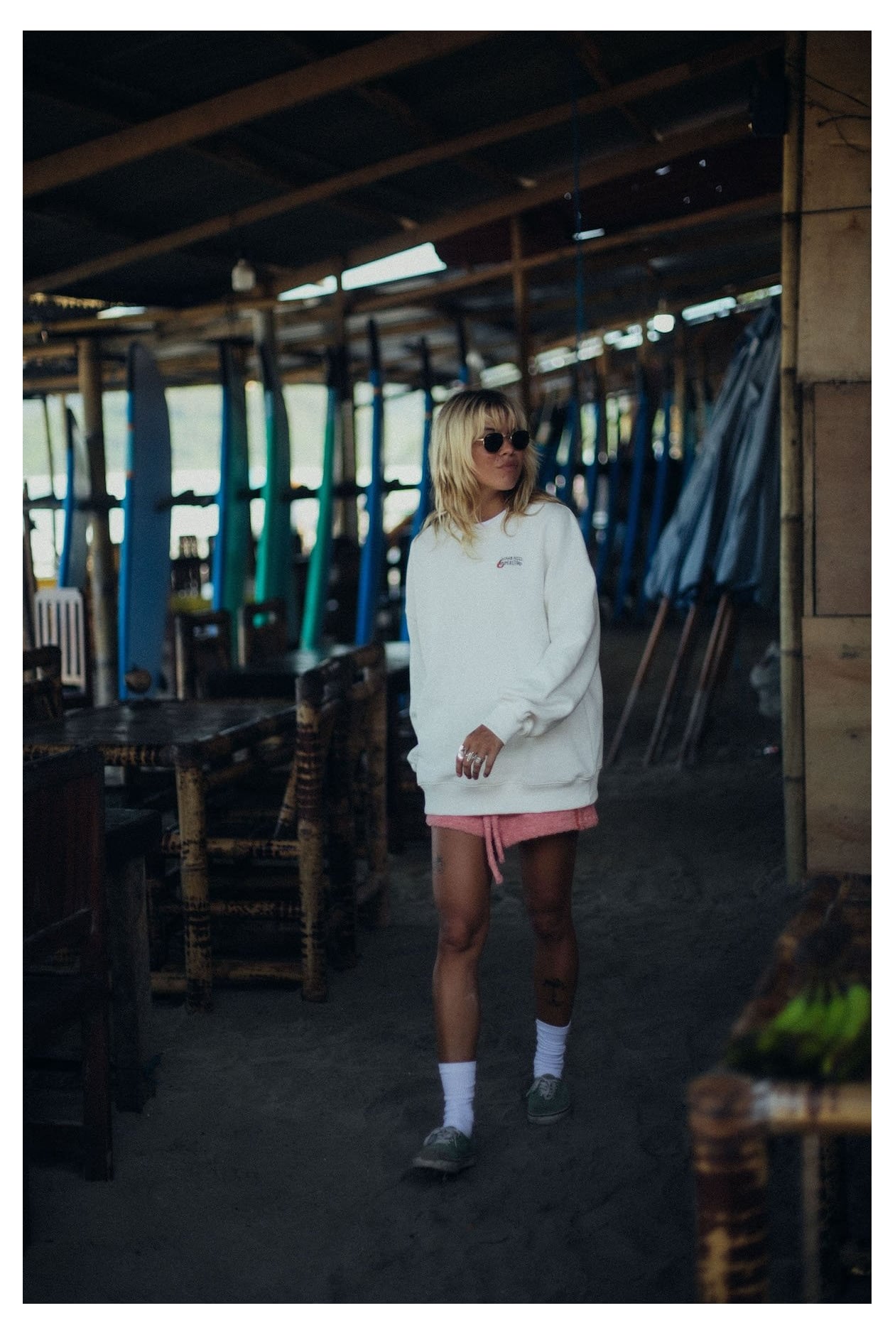 Wave Aperitivo Sweat - Vintage White Wave Aperitivo Sweat - Vintage White