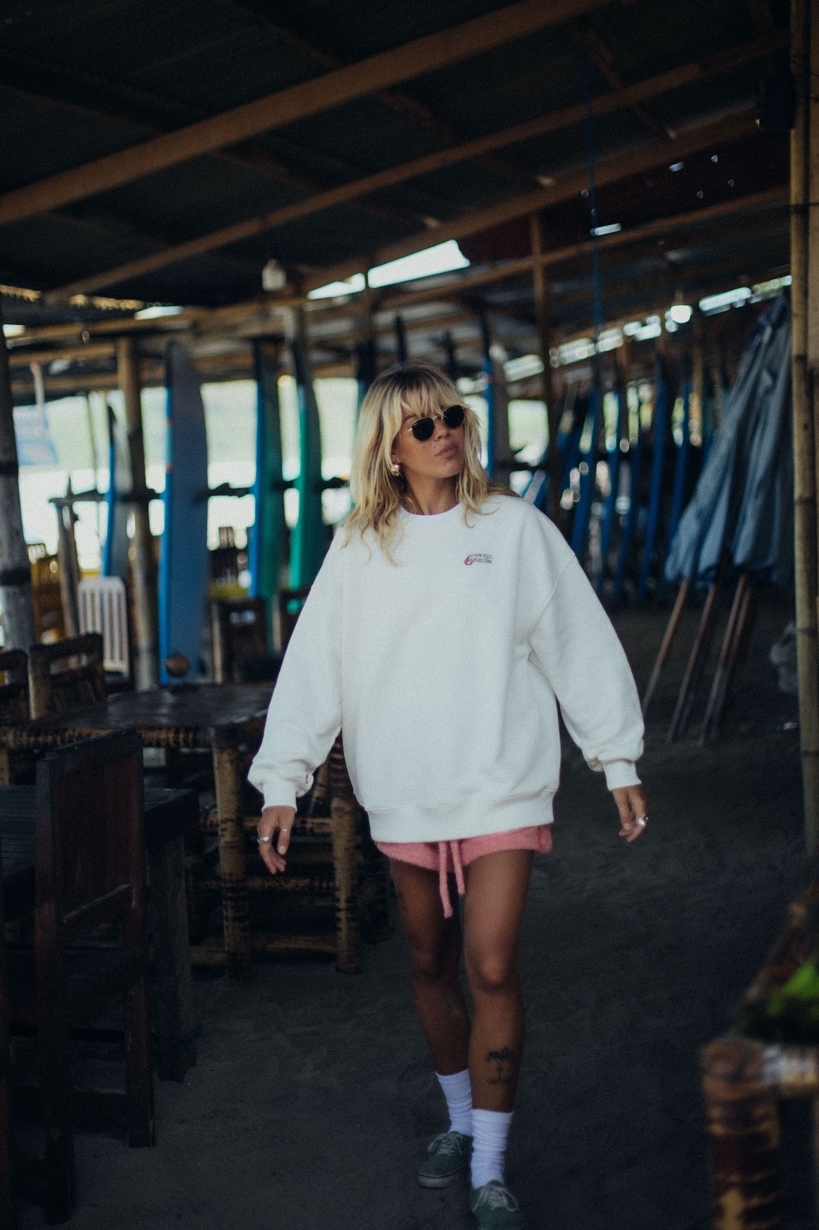 Wave Aperitivo Sweat - Vintage White