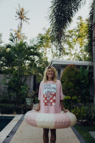 Wave Aperitivo Tee - Pink Kush