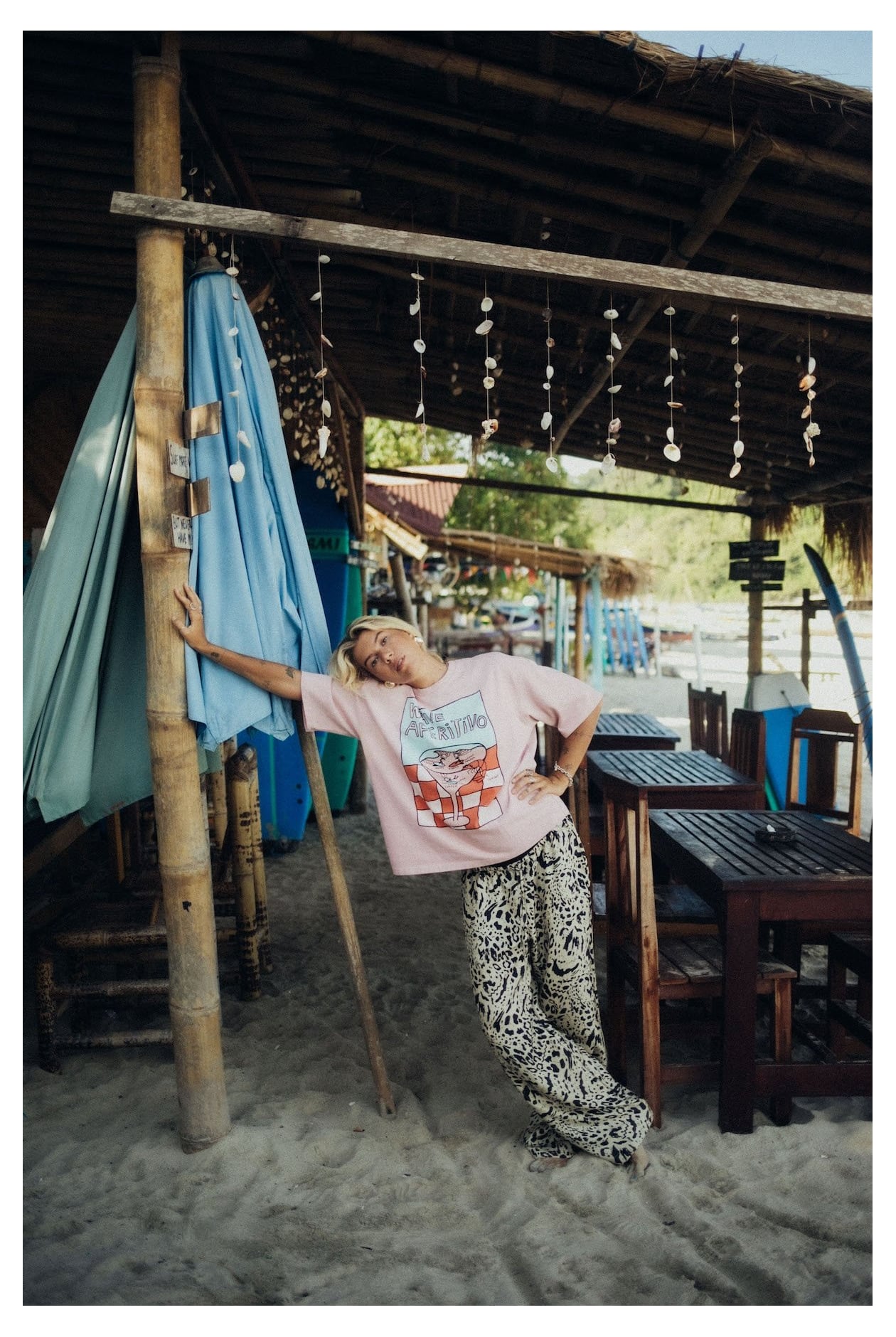 Wave Aperitivo Tee - Pink Kush Wave Aperitivo Tee - Pink Kush