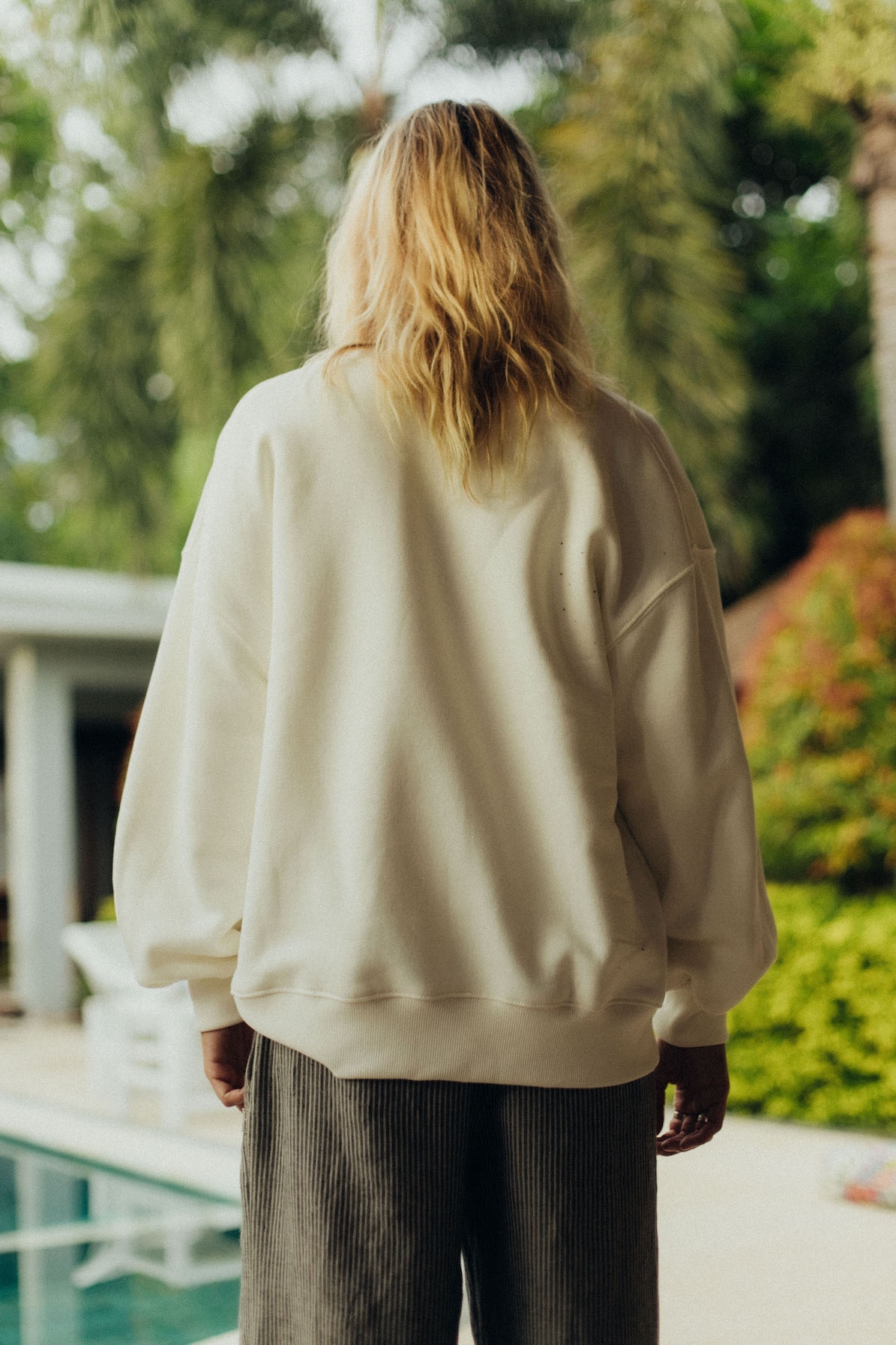 Wine And Surf Sweat - Vintage White