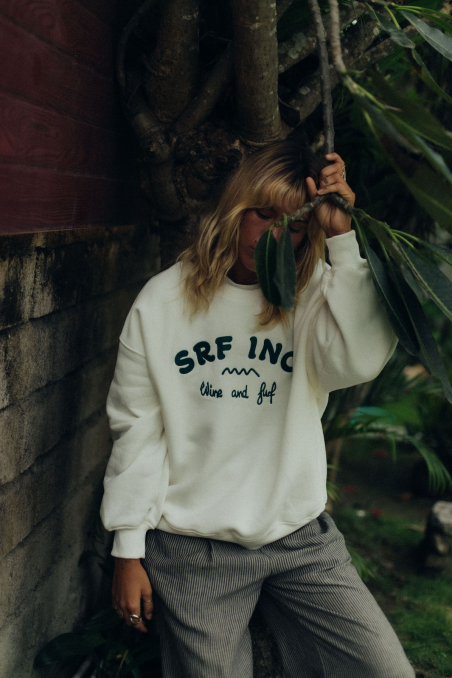 Wine And Surf Sweat - Vintage White Wine And Surf Sweat - Vintage White