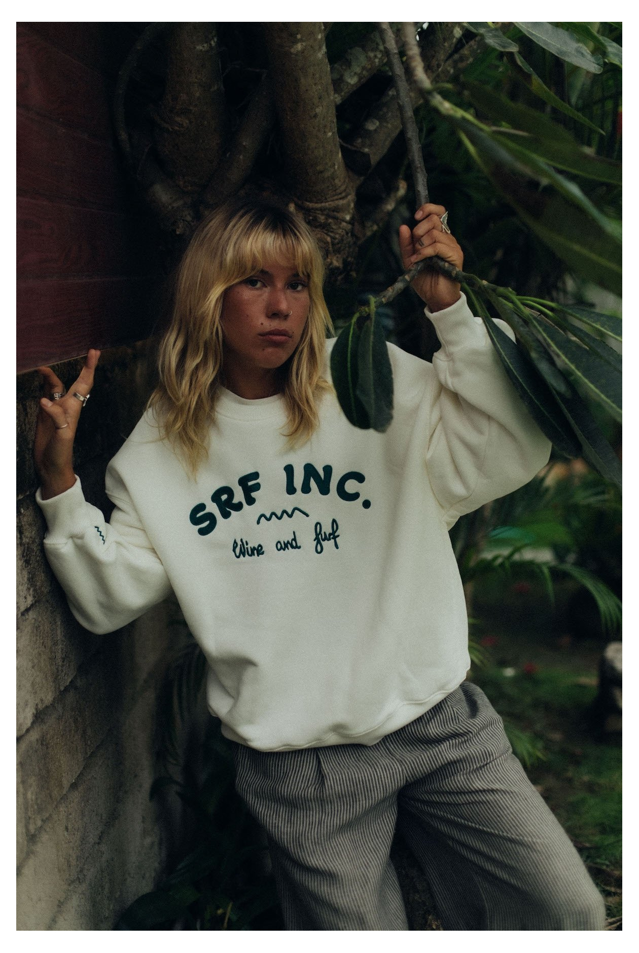 Wine And Surf Sweat - Vintage White Wine And Surf Sweat - Vintage White