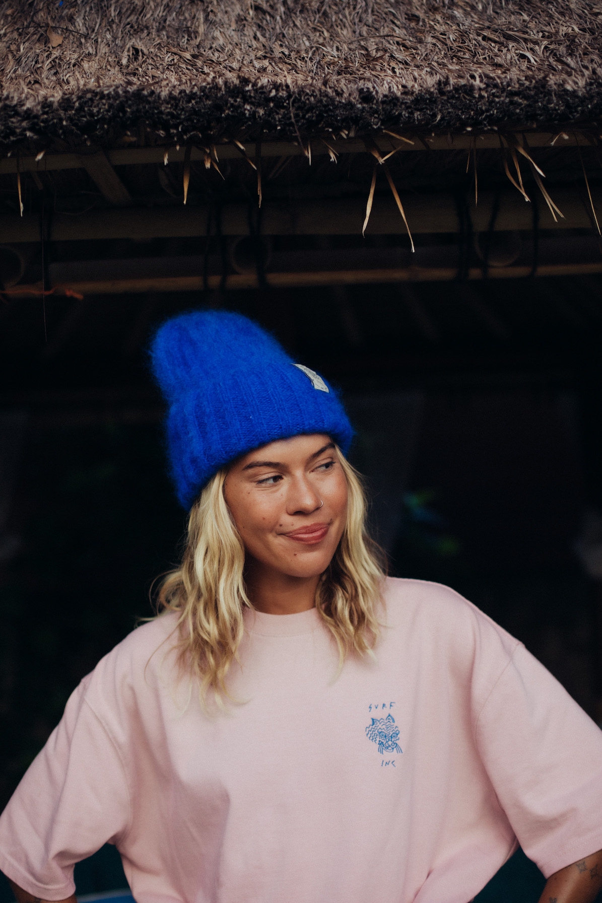 Wave Tiger Tee - Pink Kush