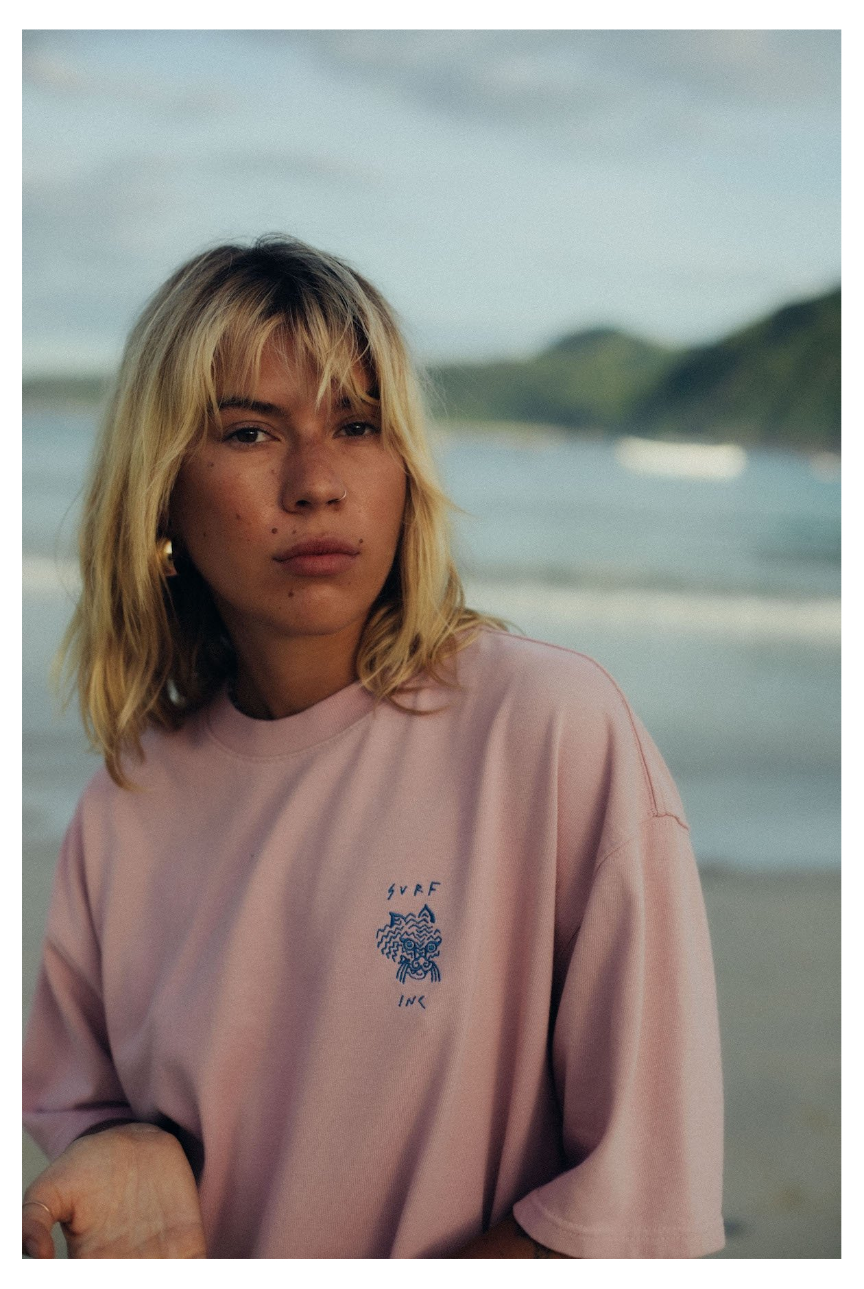 Wave Tiger Tee - Pink Kush Wave Tiger Tee - Pink Kush