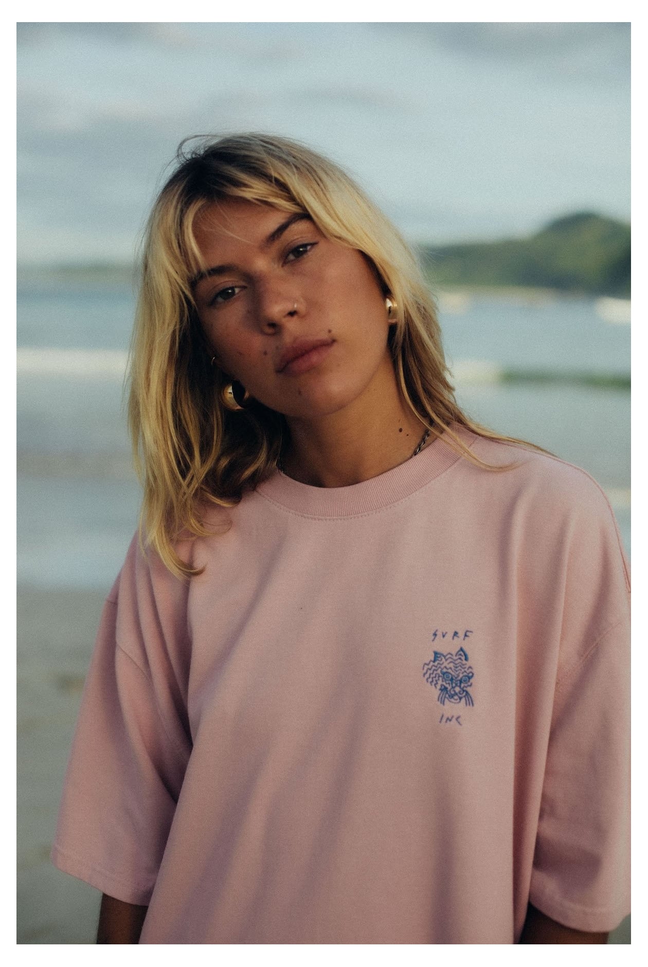 Wave Tiger Tee - Pink Kush Wave Tiger Tee - Pink Kush