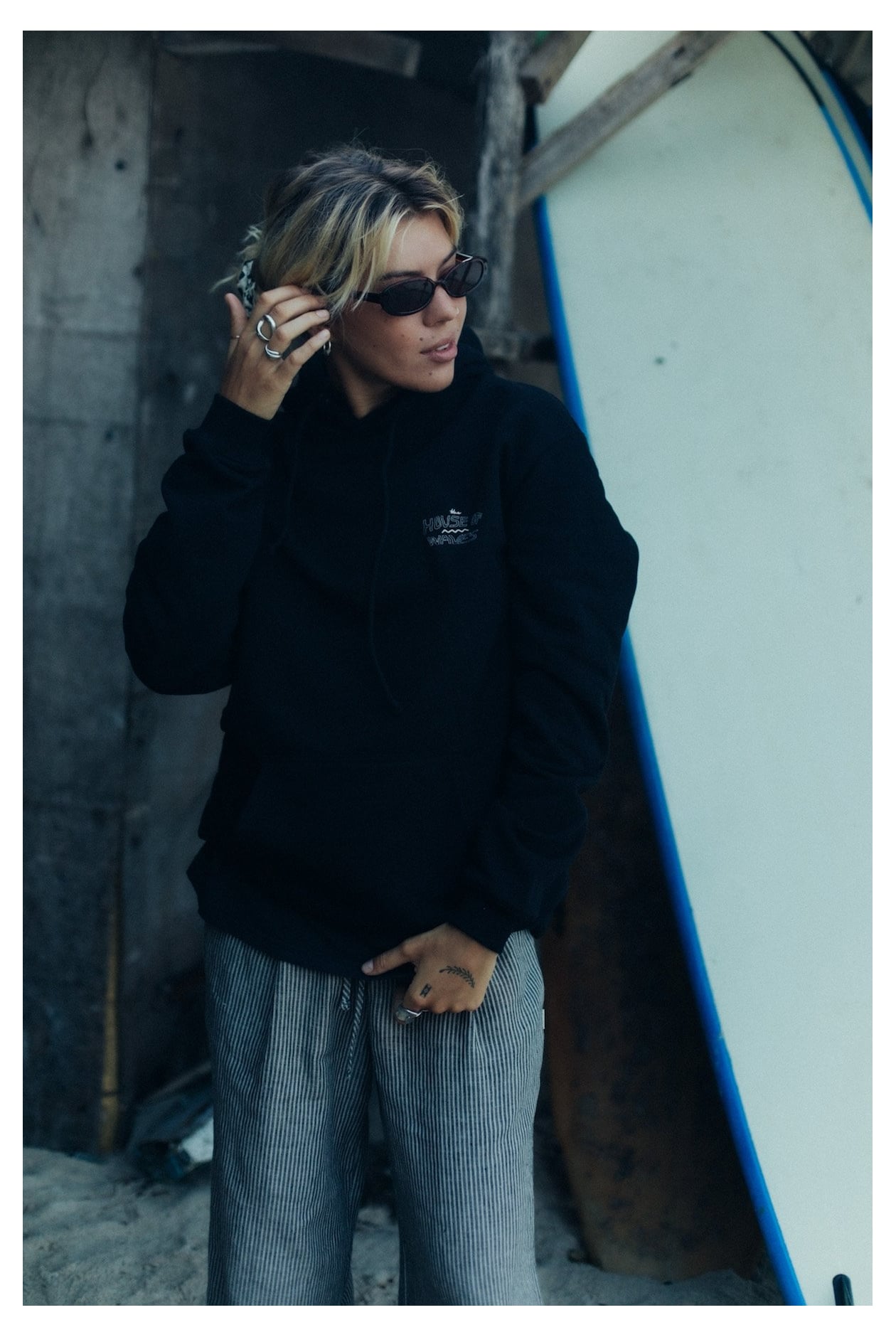 House Of Waves Hoodie - Space Black House Of Waves Hoodie - Space Black