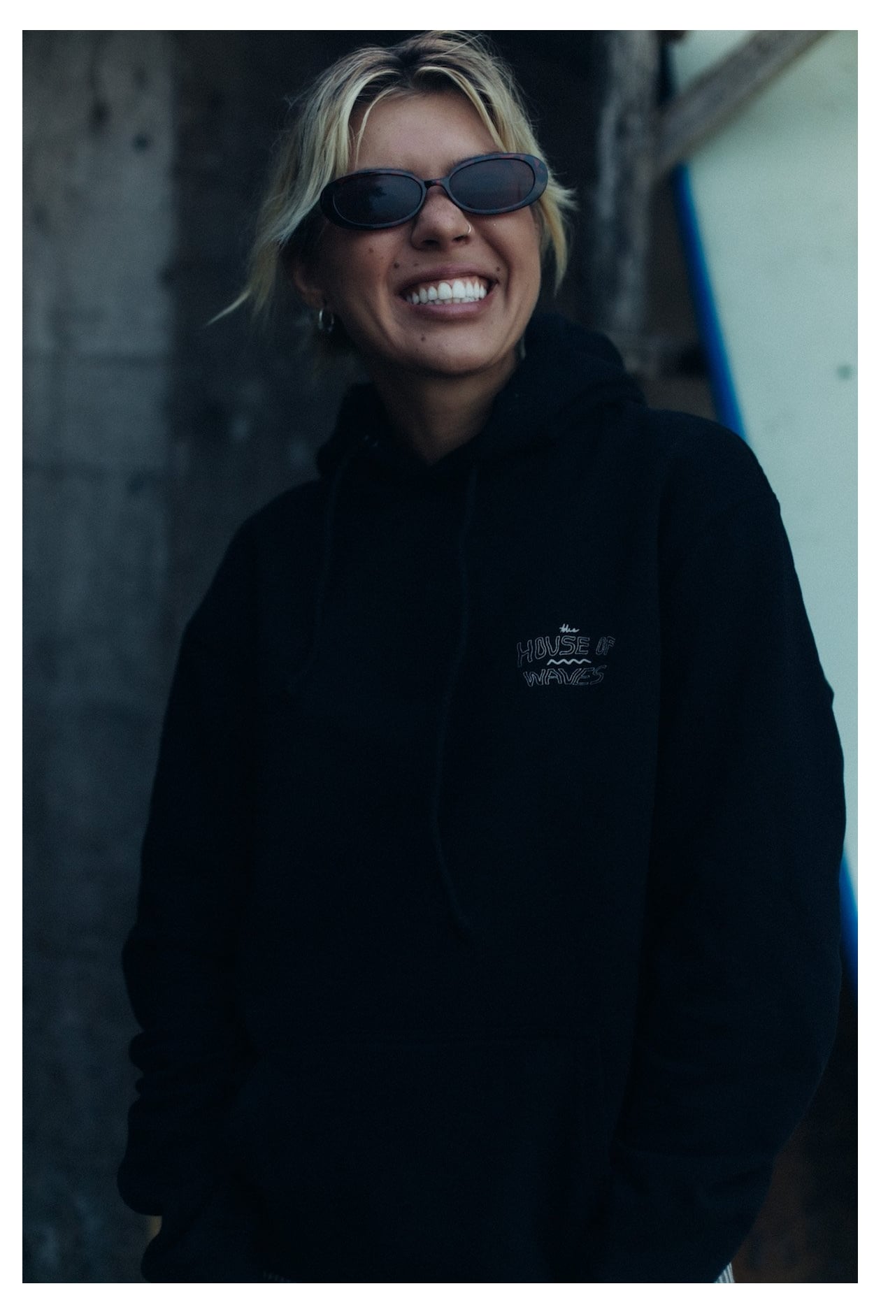 House Of Waves Hoodie - Space Black House Of Waves Hoodie - Space Black