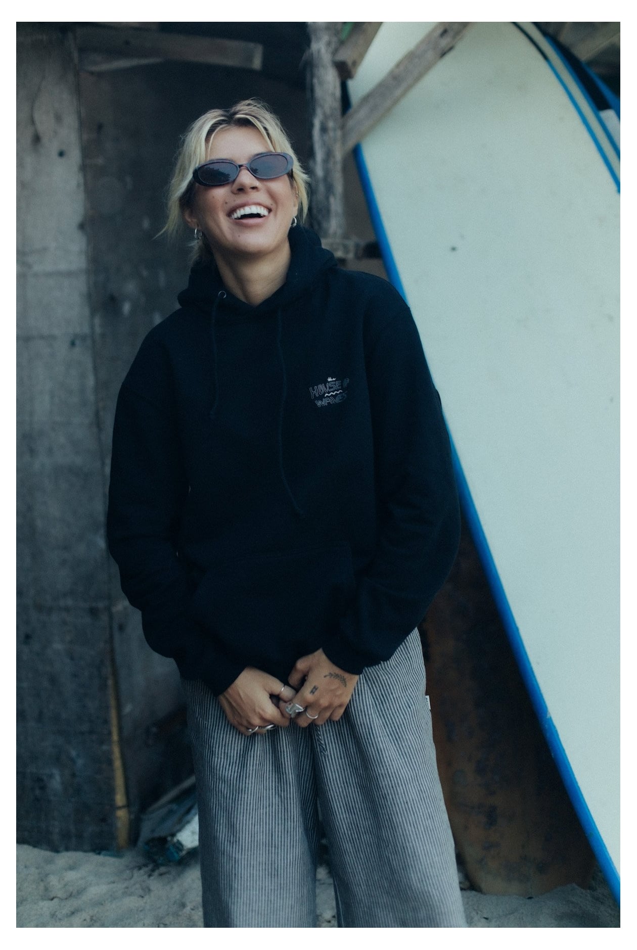 House Of Waves Hoodie - Space Black House Of Waves Hoodie - Space Black