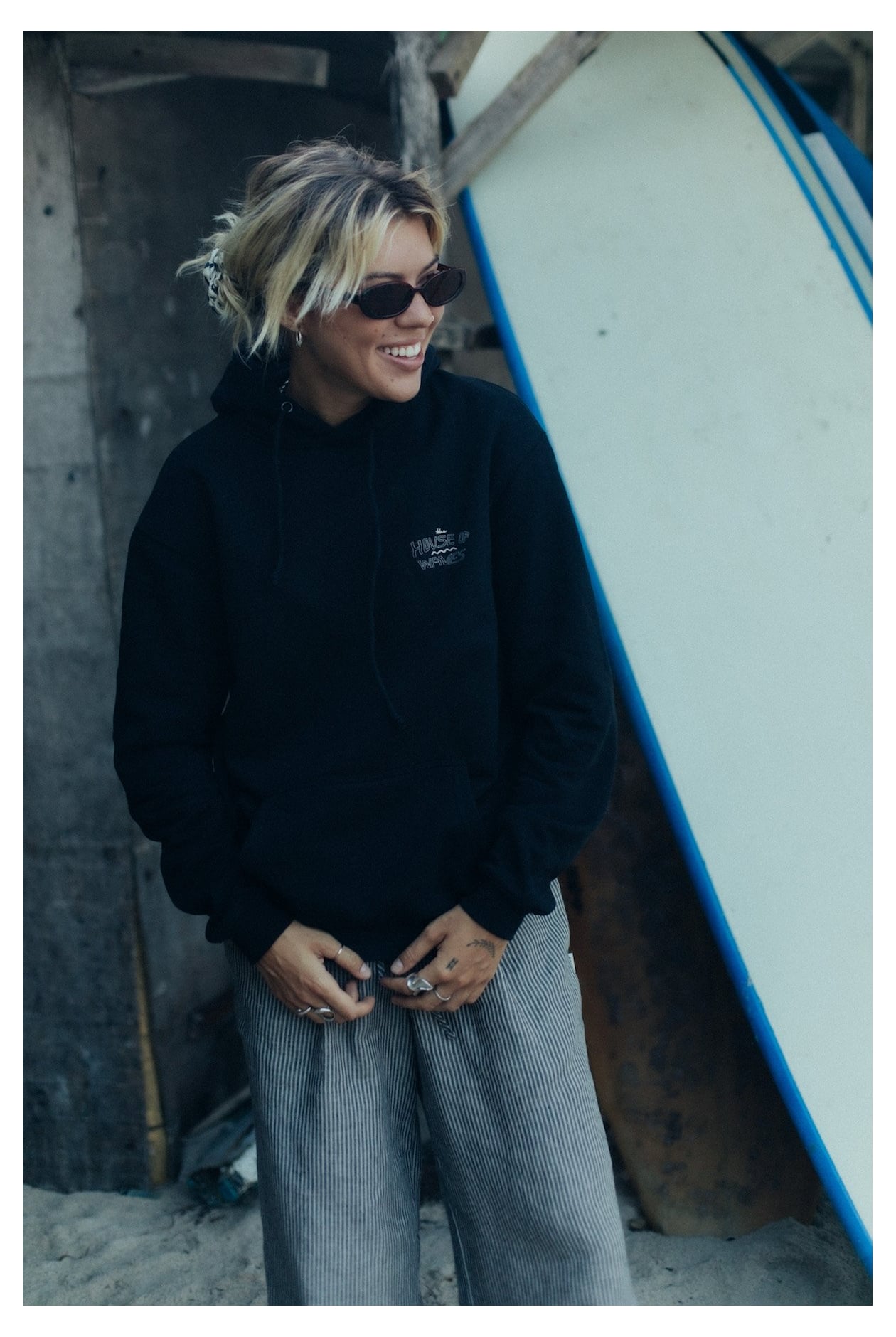 House Of Waves Hoodie - Space Black House Of Waves Hoodie - Space Black