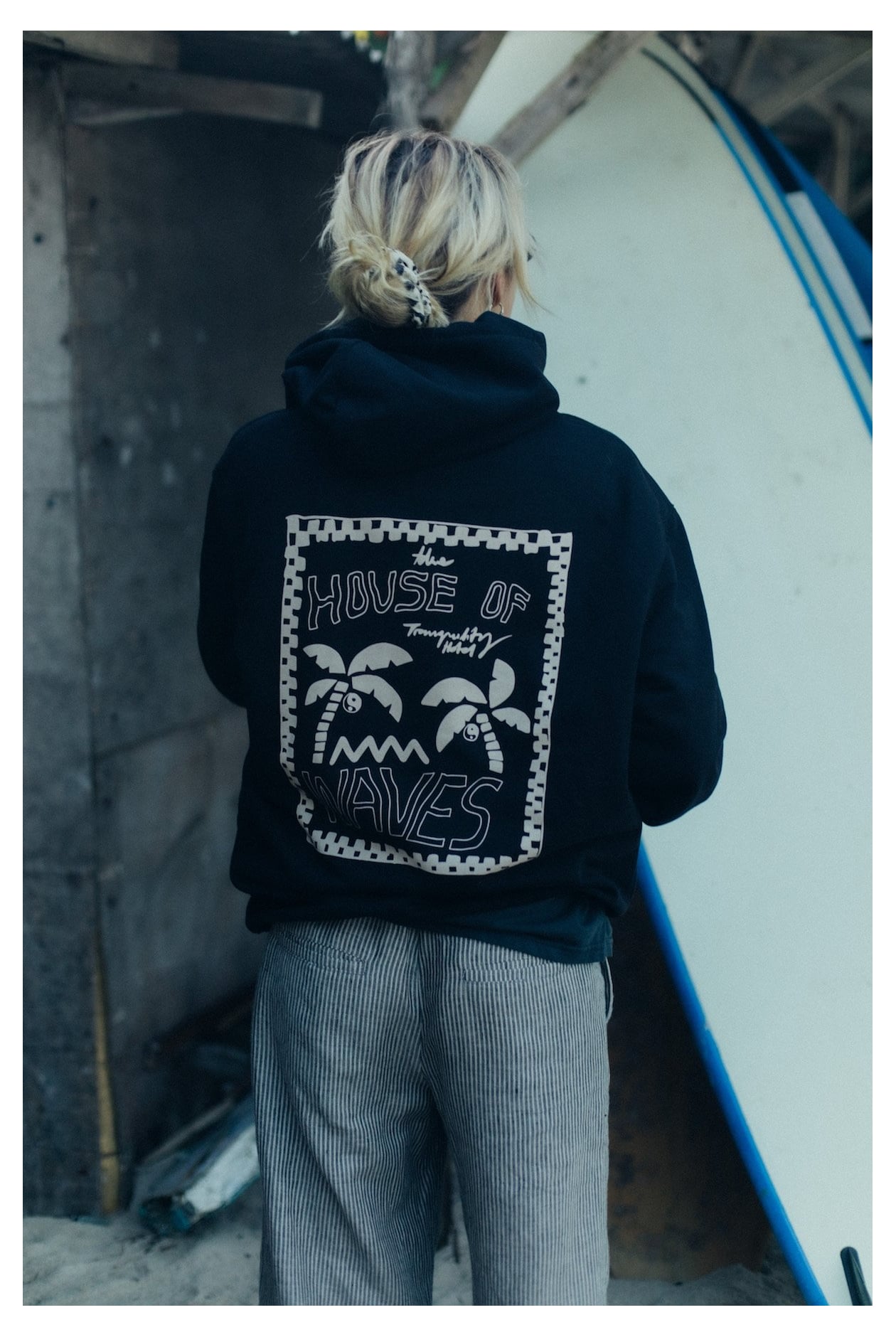 House Of Waves Hoodie - Space Black House Of Waves Hoodie - Space Black