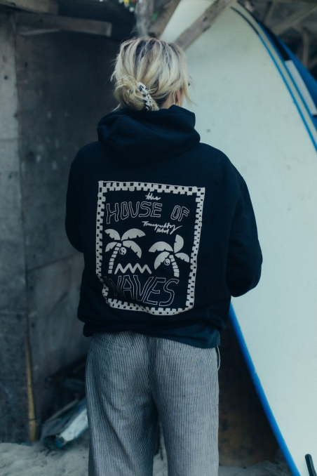 House Of Waves Hoodie - Space Black House Of Waves Hoodie - Space Black