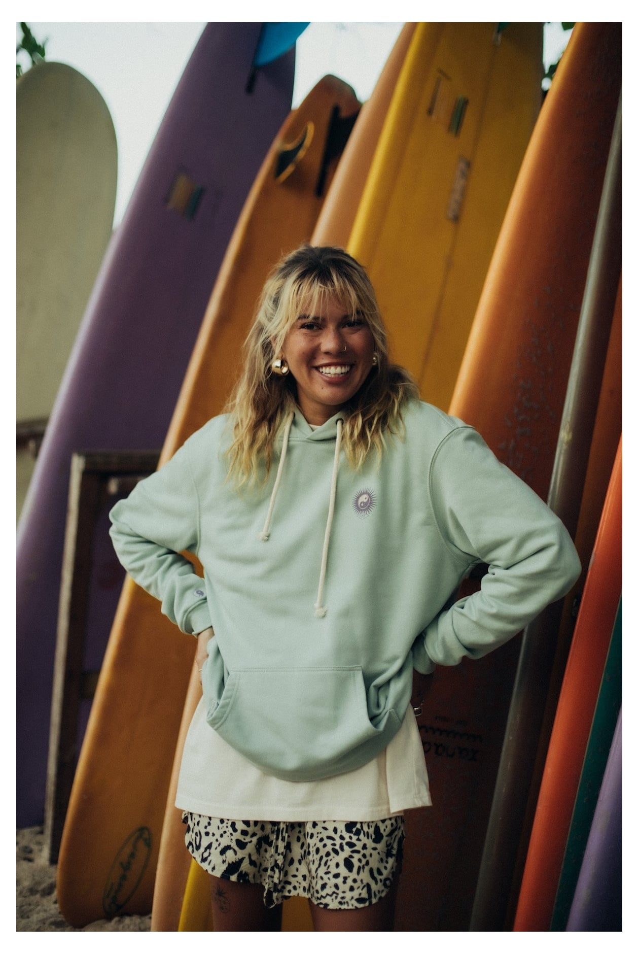 SRF Retro Hoodie - Orbit Mint