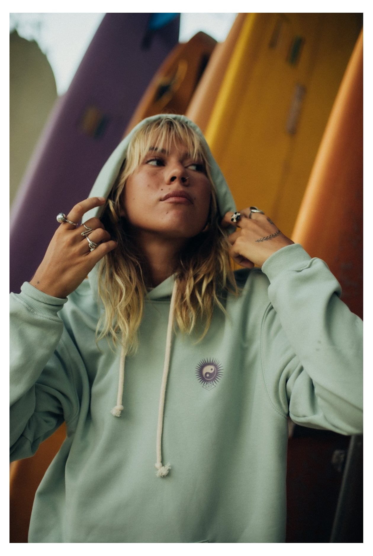 SRF Retro Hoodie - Orbit Mint