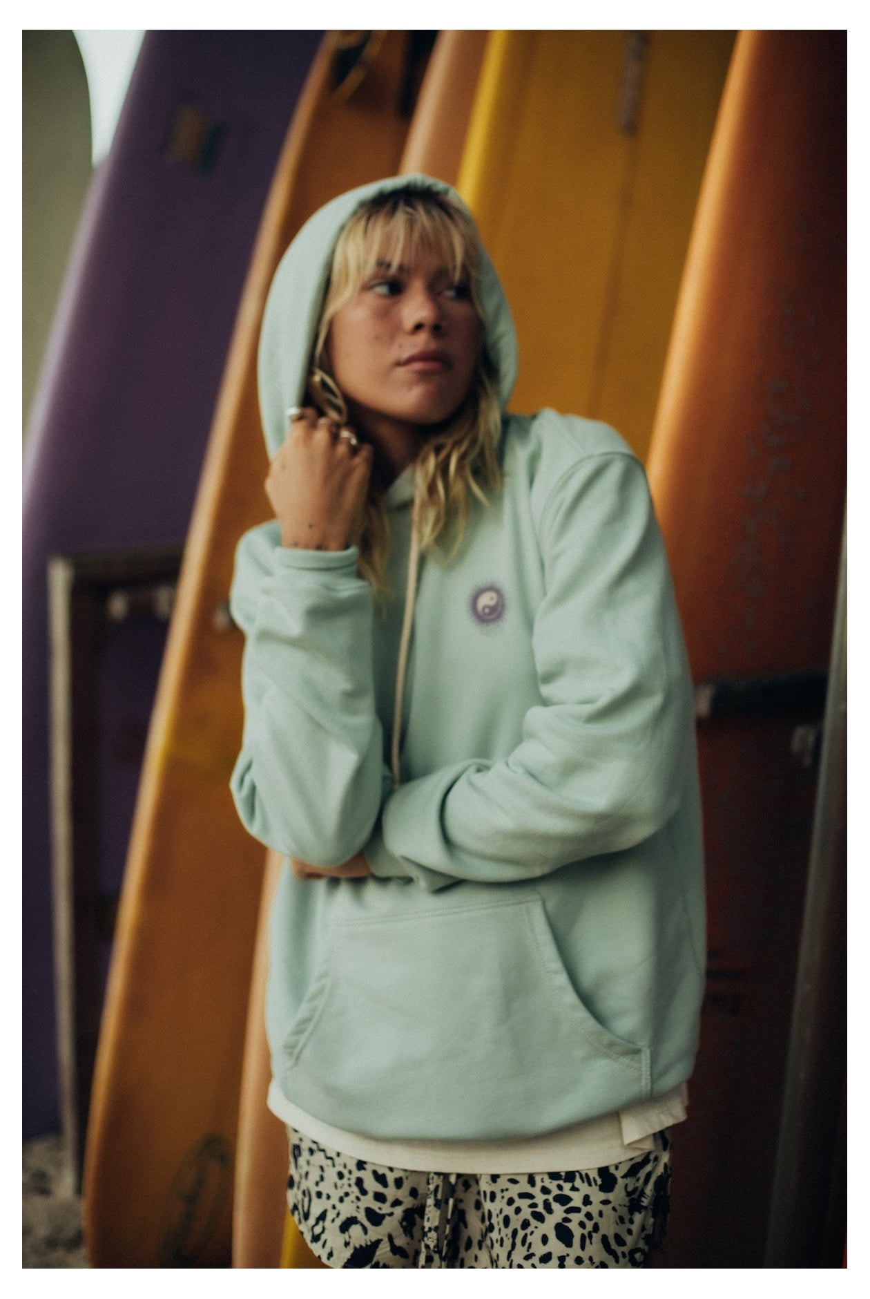 SRF Retro Hoodie - Orbit Mint