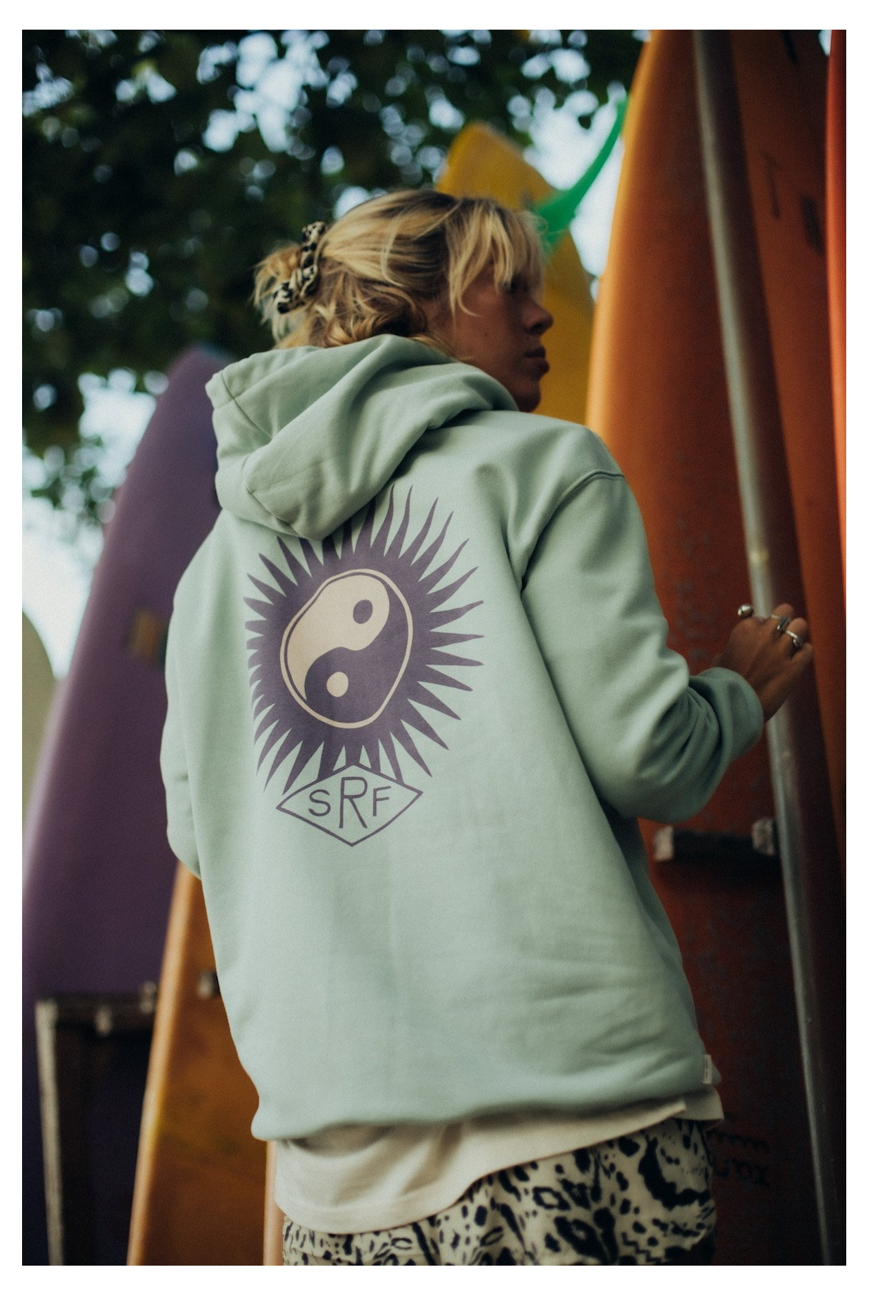 SRF Retro Hoodie - Orbit Mint