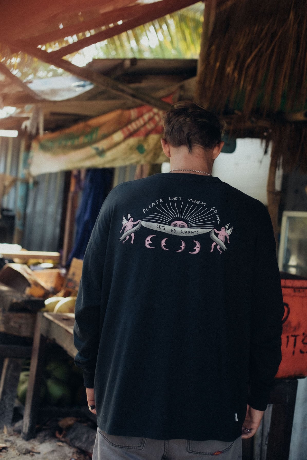 Let Angels Surf LS - Acid Black