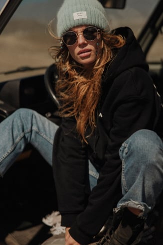 Rib Fluffy Beanie - Thin Mint