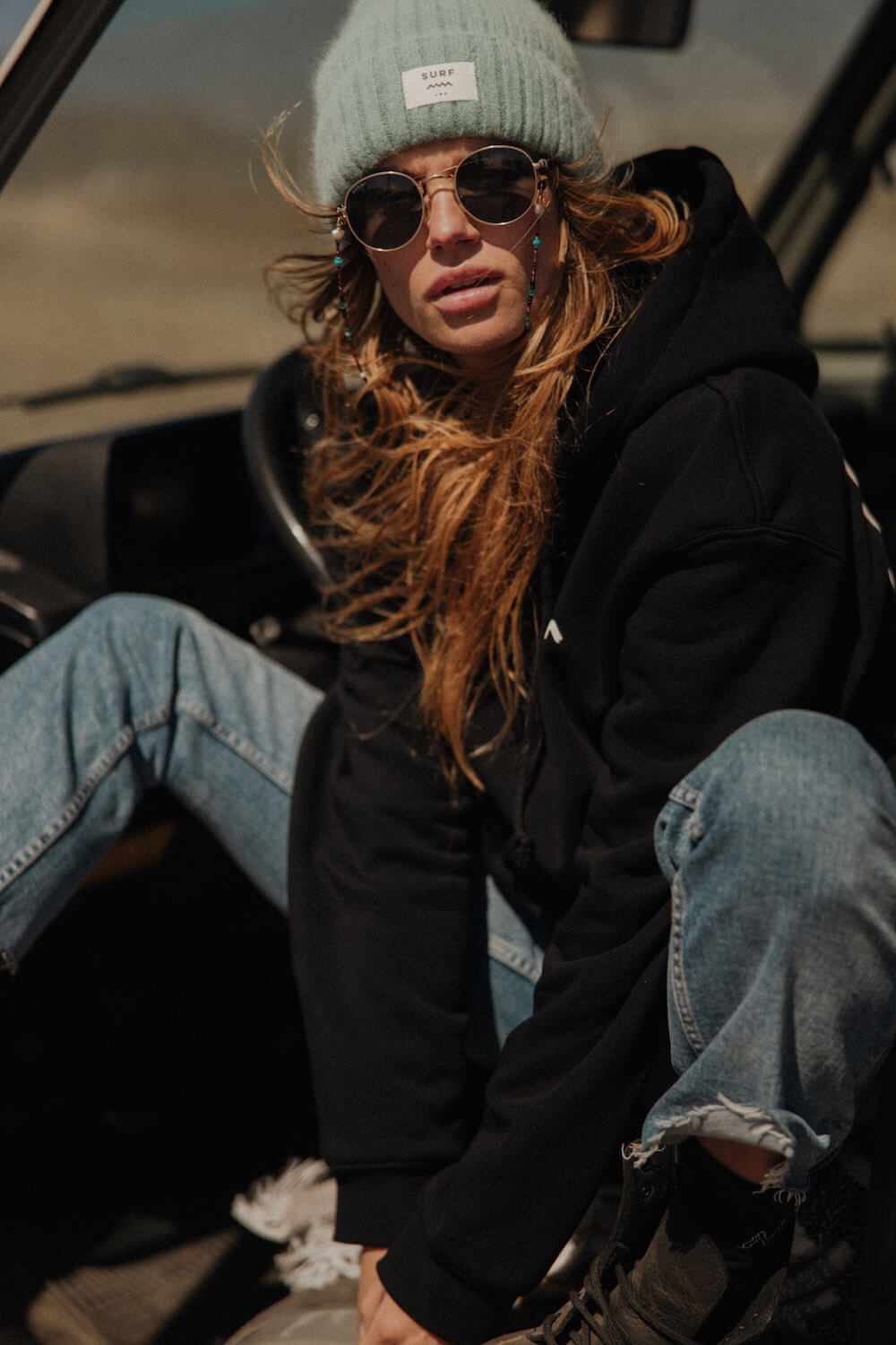 Rib Fluffy Beanie - Thin Mint