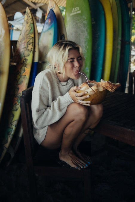 Beach Bum Sweater - Creamy Beach Bum Sweater - Creamy