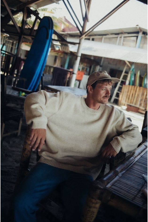 Beach Bum Sweater - Creamy Beach Bum Sweater - Creamy