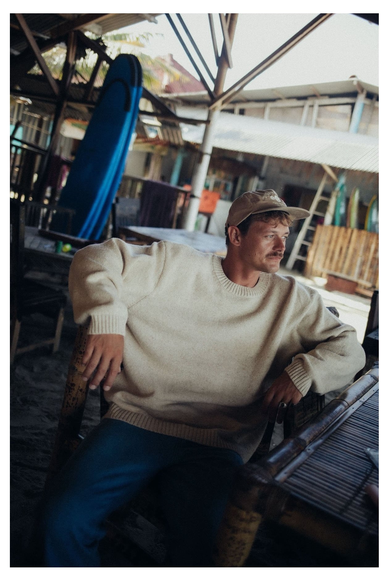 Beach Bum Sweater - Creamy Beach Bum Sweater - Creamy