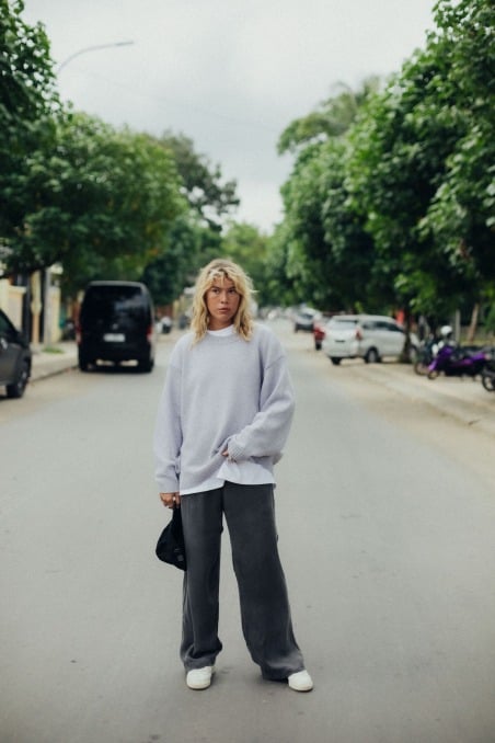 Beach Bum Sweater - Lavander Beach Bum Sweater - Lavander