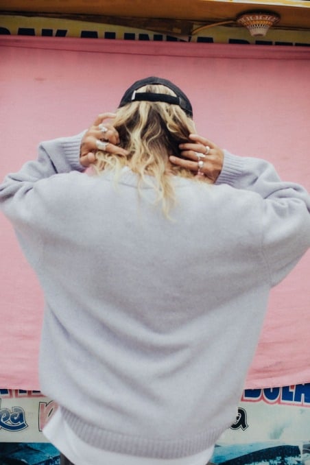 Beach Bum Sweater - Lavander Beach Bum Sweater - Lavander