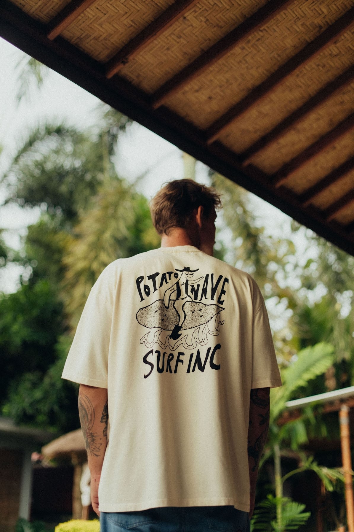 Potato Wave Tee - Super Natural