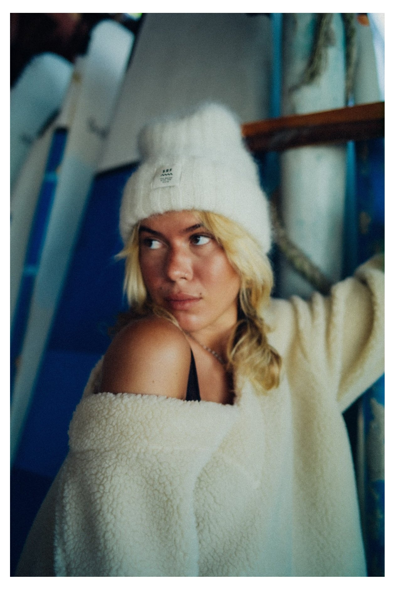 Olivia SRF Beanie - Vintage White Olivia SRF Beanie - Vintage White